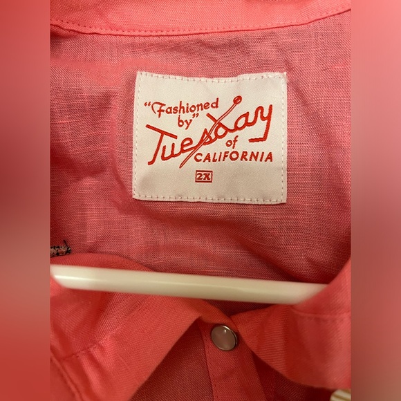 TUESDAY OF CALIFORNIA Corral Dress Love Stoned NWT 2X - Picture 5 of 7